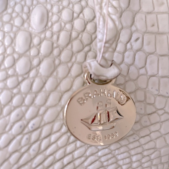 🩷Brahmin White Leather Handbag  NWT - Picture 6 of 10
